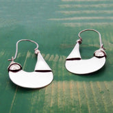 Unusual sterling Silver Earrings